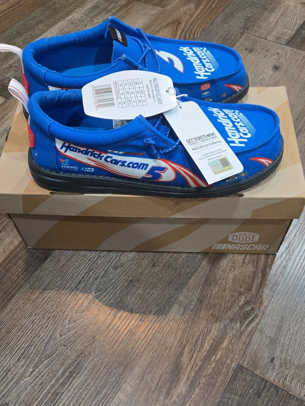Men's Blue Racing Slip-On Shoes -